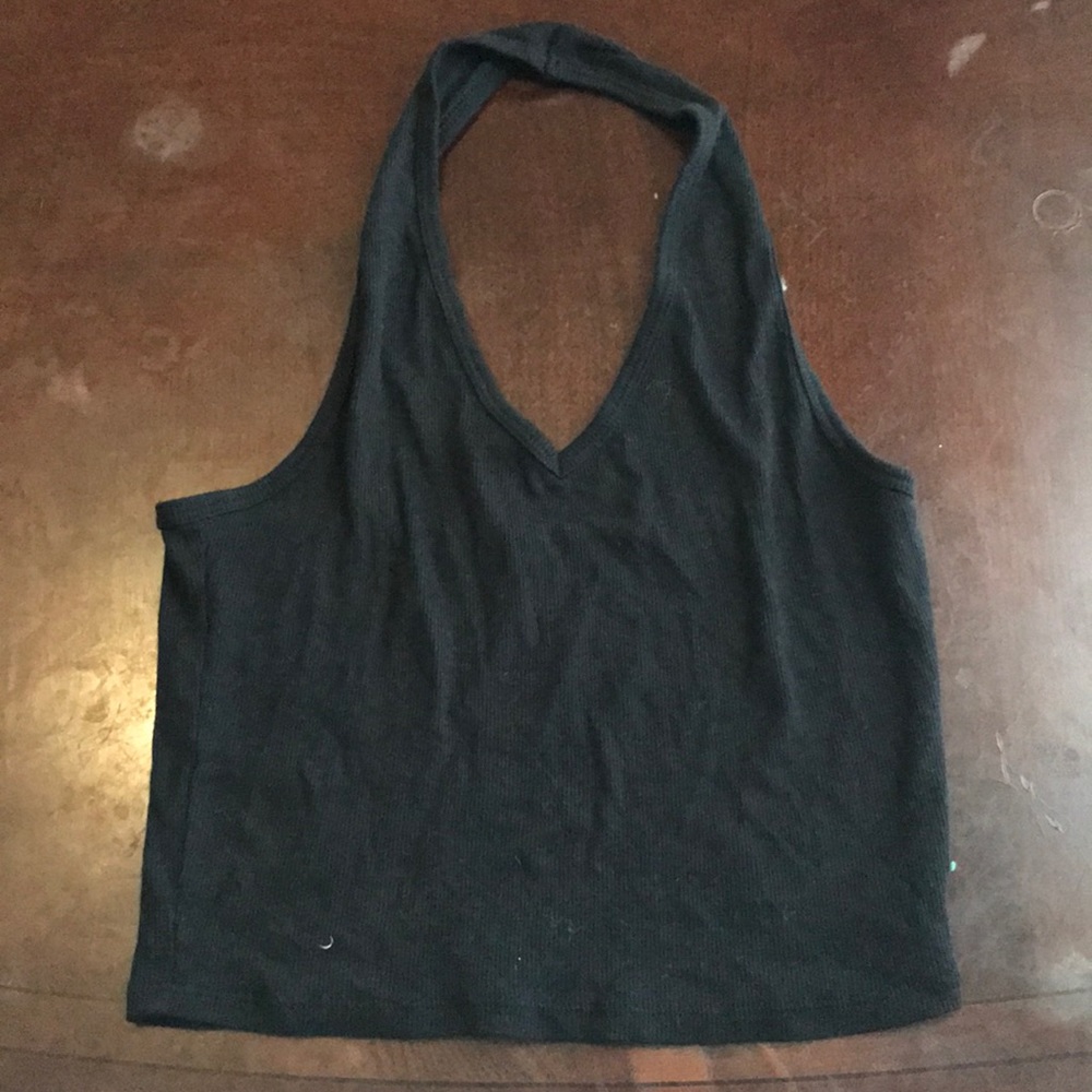 Black halter top